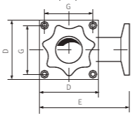 Клапан KF25 ручной угловой(алюминий, сильф. упл.)    